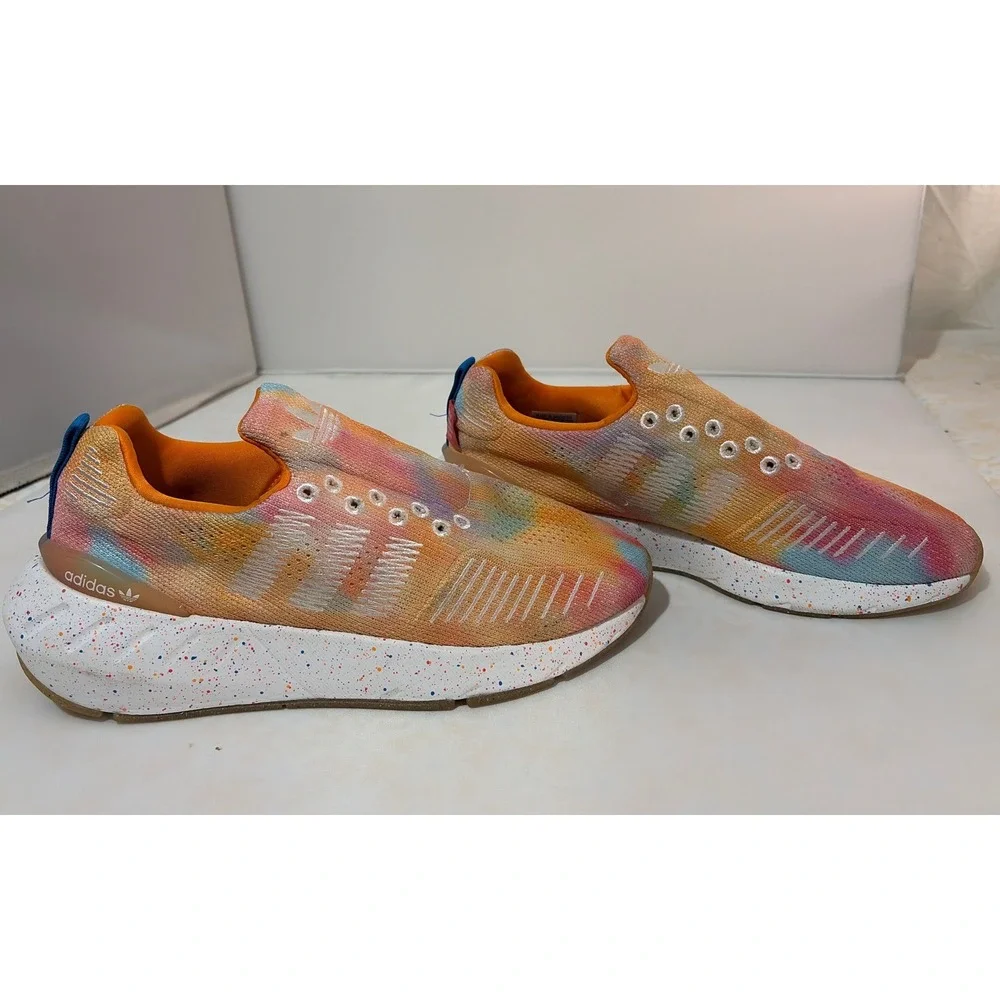 Adidas Swift Run 22 SE Tie Dye SEED Orange Pink Blue GW9852 Mens 8 Womens 9